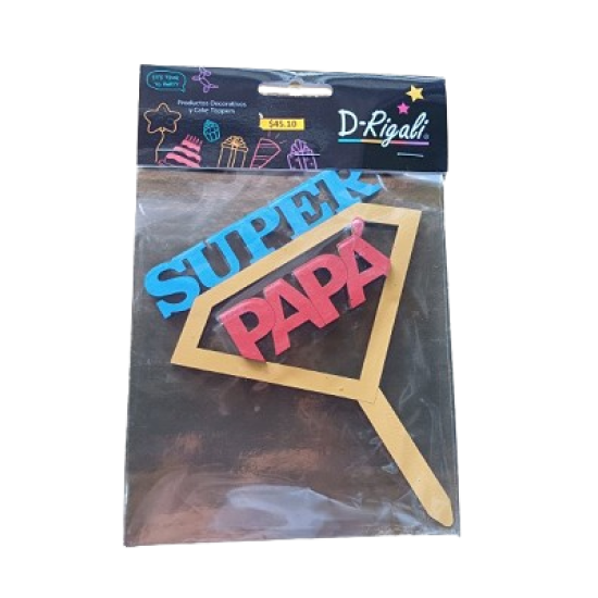 Letrero "Felicidades Papá"