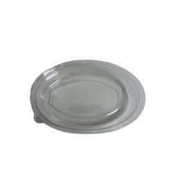 Tapa domo de plástico PET para tazón ovalado de 28 oz