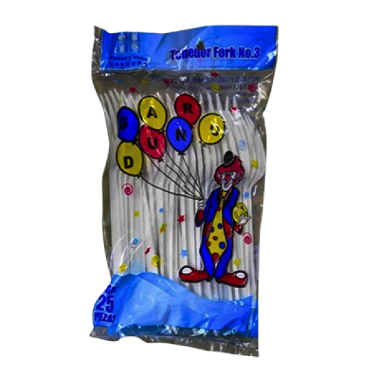 Tenedor mediano desechable Garduño