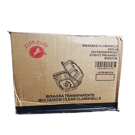 Contenedor con Bisagra 0909-40 Lion Cups Contenedor con Bisagra 0909-40 Lion Cups