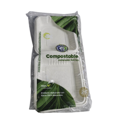 Contenedor Bio Compostable Reyma 8x8 liso