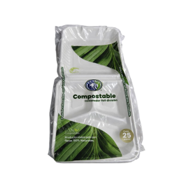 Contenedor Bio Compostable Reyma 9x9 con división