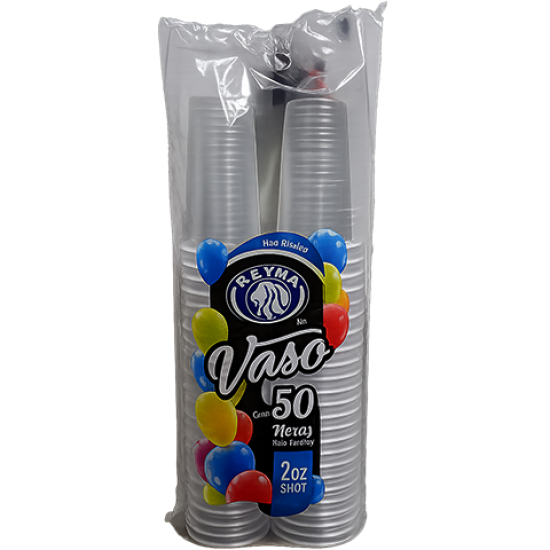 Vaso plástico tipo shot de 2 oz