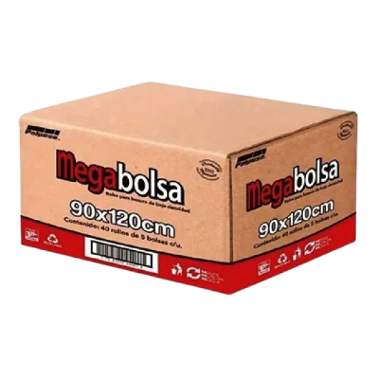 Mega Bolsa para Basura 90 x 120 cm 