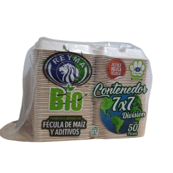 Contenedor 7x7 División Biodegradable 