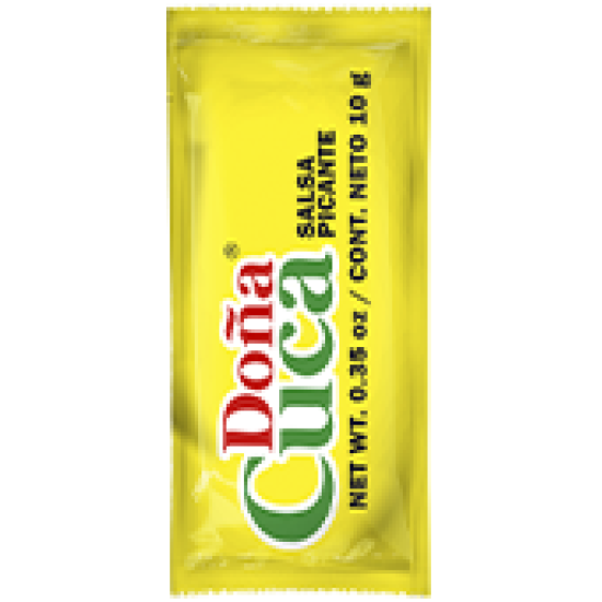 Salsa picante Doña Cuca en sobre de 10 gramos