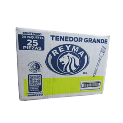 Tenedor Grande Negro Reyma