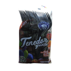 Tenedor Grande Negro Reyma