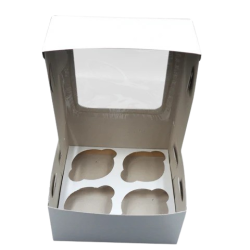 Caja para 4 muffins